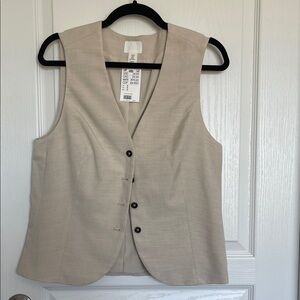 H&M Cream Sleeveless Vest